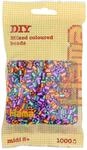 Hama Perlen 207-92 B&uuml;gelperlen Beutel mit ca. 1.000 Midi Bastelperlen mit
