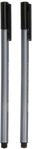 STAEDTLER 334-9 BK2D Fineliner Stift Triplus, dreikant Set schwarz, 2er Set