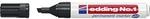 edding No 1 Permanentmarker - schwarz - 1 Stift - Keilspitze 1-5 mm -...