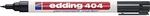 edding 404 Permanentmarker - schwarz - 1 Stift - extra-feine Rundspitze 0,75 mm...