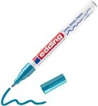 edding 751 Glanzlackmarker - hell-blau - 1 Lackmarker - Rundspitze 1-2 mm - Lackstift
