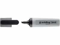 edding 345 Textmarker - grau - 1 Highlighter - Keilspitze 2-5 mm - ideal für
