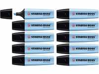 Textmarker - STABILO BOSS ORIGINAL - 10er Pack - blau