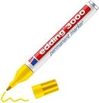 edding 3000 Permanentmarker - gelb - 1 Stift - Rund-Spitze 1,5-3 mm - schnell