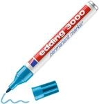 edding 3000 Permanentmarker - hell-blau - 1 Stift - Rund-Spitze 1,5-3 mm -...