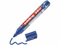 edding 360 Whiteboardmarker - blau - 1 Whiteboard Stift - Rundspitze 1,5-3 mm -