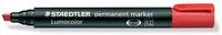 Permanentmarker Lumocolor 350, nachf, Keilsp. 2-5mm, rot