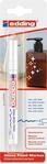 edding 751 Glanzlackmarker - wei&szlig; - Packung mit 1 Lackmarker - Rundspitze 1-2 mm -
