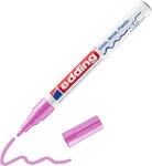 edding 751 Glanzlackmarker - pink - 1 Lackmarker - Rundspitze 1-2 mm - Lackstift f&uuml;r