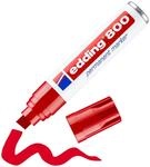 edding 800 Permanentmarker - rot - 1 Stift - Keil-Spitze 4-12 mm - f&uuml;r breite