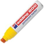 edding 800 Permanentmarker - gelb - 1 Stift - Keil-Spitze 4-12 mm - f&uuml;r breite