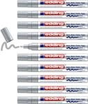 edding 750 Glanzlackmarker - silber - 10 Lackmarker - Rundspitze 2-4 mm -...