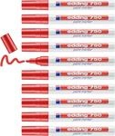 edding 750 Lackmarker - rot - 10 Stifte - Rundspitze 2-4 mm - Lackstift zur