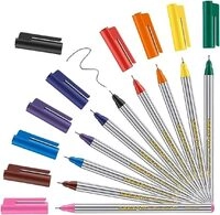 edding 89 - Fineliner - 10er-Set mit bunten Farben - extrafeine Rundspitze 0,3 mm -
