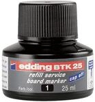 edding BTK 25 Nachf&uuml;lltinte Whiteboardmarker - schwarz - 25 ml - mit