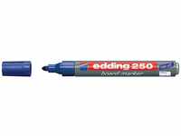 edding 250 Whiteboardmarker - blau - 1 Whiteboard Stift - Rundspitze 1,5-3 mm -