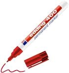 edding 400 Permanentmarker - rot - 1 Stift - feine Rundspitze 1 mm - wasserfest,