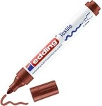 edding 4500 Textilmarker - braun - 1 Stift - Rundspitze 2-3 mm - Textilstifte