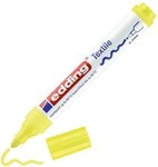 edding 4500 Textilmarker - neon-gelb - 1 Stift - Rundspitze 2-3 mm - Textilstifte
