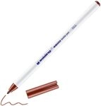 edding 4600 Textilstift - braun - 1 Stift - Rundspitze 1 mm - Textilstifte