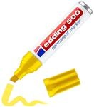 edding 500 Permanentmarker - gelb - 1 Stift - Keil-Spitze 2-7 mm - wasserfest,