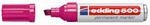 edding 500 Permanentmarker - pink - 1 Stift - Keil-Spitze 2-7 mm - wasserfest,