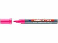 edding 725 neon board marker - neon pink - 1 Stift - Meißelfeder 2-5 mm -