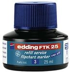 edding FTK 25 Nachf&uuml;lltinte - blau - 25 ml - mit Kapillarsystem ideal f&uuml;r sauberes