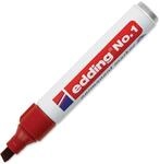 Edding No.1 rot Permanent Marker 1-5mm Keil Spitze