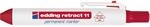 edding Retract 11 Permanent Marker - rot - 1 Stift - runde Feder 1,5-3 mm -