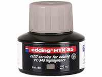 edding HTK 25 Nachfülltinte - grau - 25 ml - mit Kapillarsystem, ideal zum...