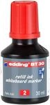edding BT 30 Nachf&uuml;lltinte Whiteboardmarker - rot - 30 ml - mit Kappilarsystem,