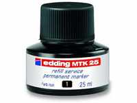 edding MTK 25 Nachfülltinte - schwarz - 25 ml - mit Kapillarsystem, ideal zum
