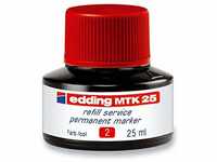 edding MTK 25 Nachfülltinte - rot - 25 ml - mit Kapillarsystem, ideal zum...