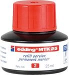 edding MTK 25 Nachf&uuml;lltinte - rot - 25 ml | mit Kapillarsystem, ideal zum...