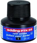 edding PTK 25 Nachf&uuml;lltinte - schwarz - 25 ml - mit Kapillarsystem, ideal zum