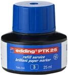 edding PTK 25 Nachf&uuml;lltinte - blau - 25 ml - mit Kapillarsystem, ideal zum...