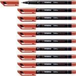 STABILO - Folienstift - OHPen universal - permanent fein - 10er Pack - rot