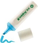 edding 24 EcoLine Textmarker - hellblau - 1 Textmarker - Keilspitze 2-5 mm - zum