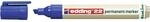 edding 22 Permanentmarker - blau - 1 Stift - Keil-Spitze 1-5 mm - schnell trocknender