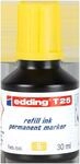 edding T 25 Nachf&uuml;lltinte Permanent Marker - gelb - 30 ml - mit Tropfendosiersystem,