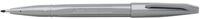 Pentel Arts S520-N Faserschreiber Sign Pen S520, silbergrau