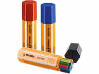 Fineliner - STABILO point 88 - 1x 20er Big point Box - mit 20 verschiedenen Farben