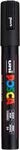 POSCA 182599 - POSCA Marker mit mittelfeiner Rundspitze schwarz, 1 St&uuml;ck