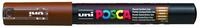 POSCA 186787 - POSCA Marker mit extra feiner Rundspitze, braun