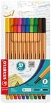 STABILO - Fineliner - point 88-10er Pack - Standardfarben
