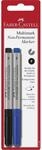 Faber-Castell 151498 - Marker MULTIMARK non-permanent, St&auml;rke: F, 2er Packung, blau