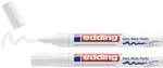 edding 750 Glanzlackmarker - wei&szlig; - Packung mit 2 Lackmarkern - Rundspitze 2-4 mm -
