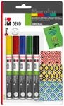 Marabu 0122000000081 - Deco Painter, matte Acrylmalstifte auf Wasserbasis, schnell
