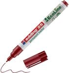 edding 25 Ecoline Permanentmarker - rot - 1 Stift - Rund-Spitze 1 mm - schnell